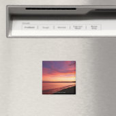Schöner Sonnenuntergang am Strand Magnet (In Situ (Geschirrspüler))