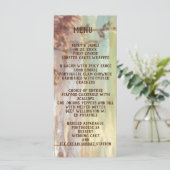 Schöner Sonnenuntergang am Strand Menükarte (Stehend Vorderseite)