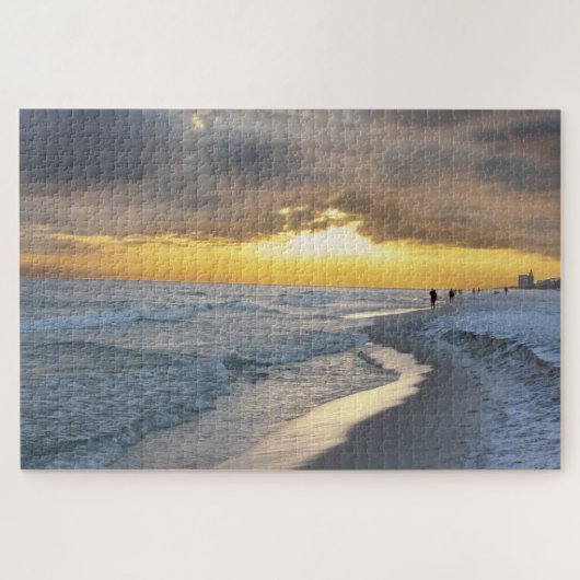 Schöner Sonnenuntergang am Strand von Pensacola, F Puzzle (Horizontal)