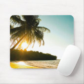 Schöner Sonnenuntergang am Strand von Tropical mit Mousepad (Mit Mouse)