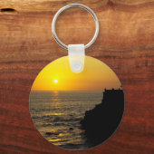 schöner Sonnenuntergang auf Bali Schlüsselanhänger (Vorderseite)