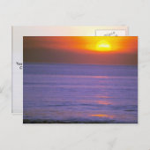 Schöner Sonnenuntergang: Bali, Indonesien Postkarte (Vorne/Hinten)