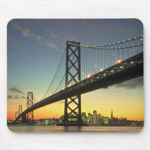 Schöner Sonnenuntergang: Bay Bridge, San Francisco Mousepad