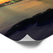 Schöner Sonnenuntergang: Bay Bridge, San Francisco Poster (Ecke)