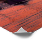 Schöner Sonnenuntergang: Bridgetown Hafen, Barbado Poster (Ecke)