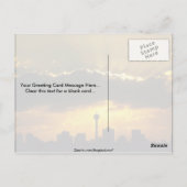 Schöner Sonnenuntergang: Calgary Sunset, Alberta,  Postkarte (Rückseite)