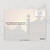 Schöner Sonnenuntergang: Delhi, Indien Postkarte (Rückseite)