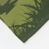 Schöner Sonnenuntergang Fleecedecke (Ecke)