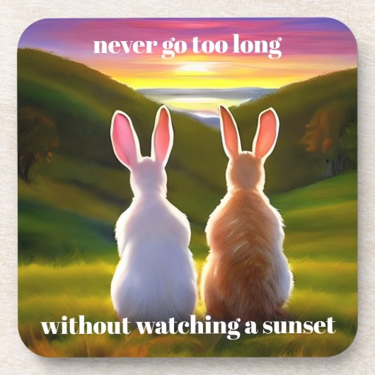 Schöner Sonnenuntergang Getränkeuntersetzer (Vorderseite)