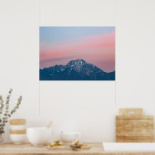 Schöner Sonnenuntergang Himmel Storžič, Slowenien Poster (Küche)