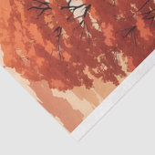 Schöner Sonnenuntergang im Herbst am Fluss Seidenpapier (Ausschnitt)