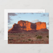 Schöner Sonnenuntergang im Monument Valley Postkarte (Vorne/Hinten)