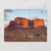 Schöner Sonnenuntergang im Monument Valley Postkarte (Vorderseite)