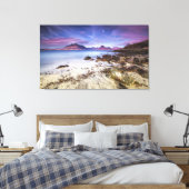 Schöner Sonnenuntergang in Elgol Village Schottlan Leinwanddruck (Insitu (Schlafzimmer))