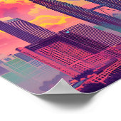 Schöner Sonnenuntergang in Kuala Lumpur Malaysia Poster (Ecke)