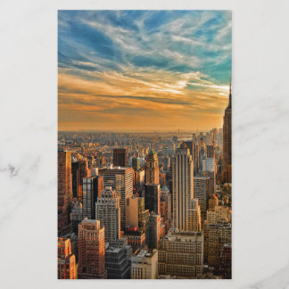 Schöner Sonnenuntergang in Manhattan, New York Cit