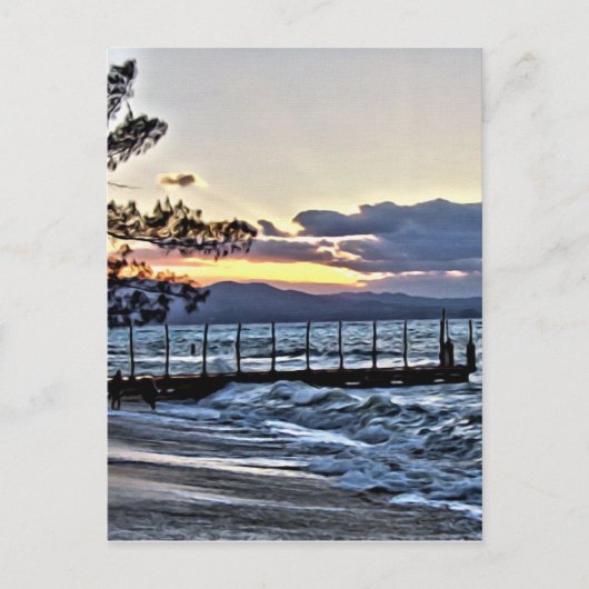 Schöner Sonnenuntergang in Montego Bay, Jamaika Postkarte (Vorderseite)