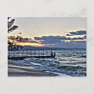 Schöner Sonnenuntergang in Montego Bay, Jamaika Postkarte