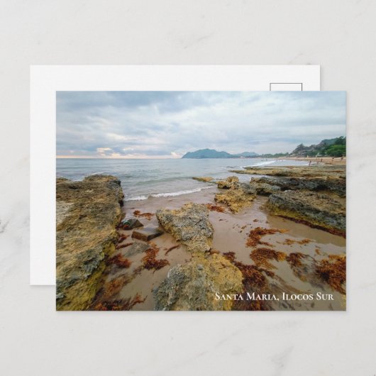 Schöner Sonnenuntergang in Santa Maria, Ilocos Sur Postkarte (Vorne/Hinten)