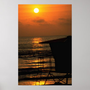 Schöner Sonnenuntergang: Karlsbad, Kalifornien Poster