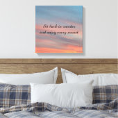Schöner Sonnenuntergang Leinwanddruck (Insitu (Schlafzimmer))