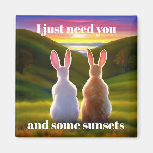 Schöner Sonnenuntergang Magnet