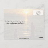 Schöner Sonnenuntergang: Malawi-See, Malawi Postkarte (Rückseite)