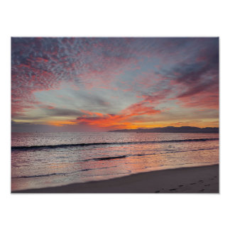 Schöner Sonnenuntergang - Marina Del Rey, CA Fotodruck