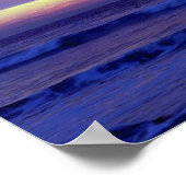 Schöner Sonnenuntergang: Mission Beach, San Diego, Poster (Ecke)