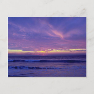 Schöner Sonnenuntergang: Mission Beach, San Diego, Postkarte