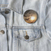 Schöner Sonnenuntergang mit Zweigen Button (Beispiel)