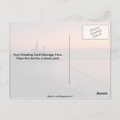 Schöner Sonnenuntergang: Montauk Point Light House Postkarte (Rückseite)