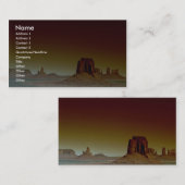 Schöner Sonnenuntergang: Monument-Tal, Amerika Süd Visitenkarte (Vorne/Hinten)