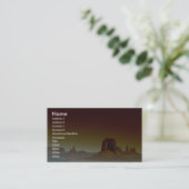 Schöner Sonnenuntergang: Monument-Tal, Amerika Süd Visitenkarte (Stehend Vorderseite)