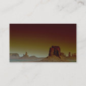 Schöner Sonnenuntergang: Monument-Tal, Amerika Süd Visitenkarte (Rückseite)