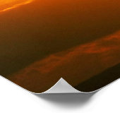 Schöner Sonnenuntergang: Moorea, Außenriff Pass, T Poster (Ecke)