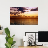 schöner Sonnenuntergang Poster (Heimbüro)