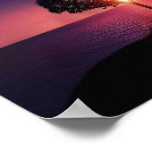 Schöner Sonnenuntergang Poster (Ecke)