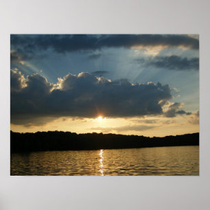 Schöner Sonnenuntergang Poster