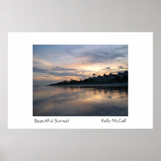 Schöner Sonnenuntergang Poster