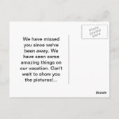 Schöner Sonnenuntergang Postkarte (Rückseite)