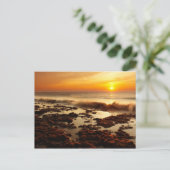 Schöner Sonnenuntergang Postkarte (Stehend Vorderseite)