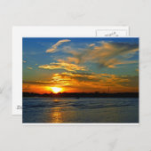 Schöner Sonnenuntergang Postkarte (Vorne/Hinten)
