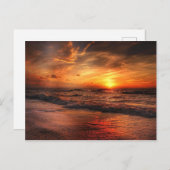 Schöner Sonnenuntergang Postkarte (Vorne/Hinten)