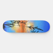 Schöner Sonnenuntergang - Spiegel - Original Maler Skateboard (Horizontal)