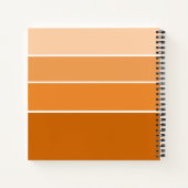 Schöner Sonnenuntergang - strahlend orangefarbenes Notizblock (Rückseite)