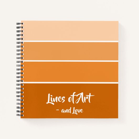 Schöner Sonnenuntergang - strahlend orangefarbenes Notizblock (Vorderseite)