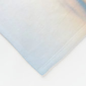 Schöner Sonnenuntergang-Strand-kundenspezifische Fleecedecke (Ecke)