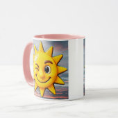 Schöner Sonnenuntergang Tasse (Vorderseite Links)