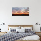 Schöner Sonnenuntergang über den Feldern Leinwanddruck (Insitu (Schlafzimmer))